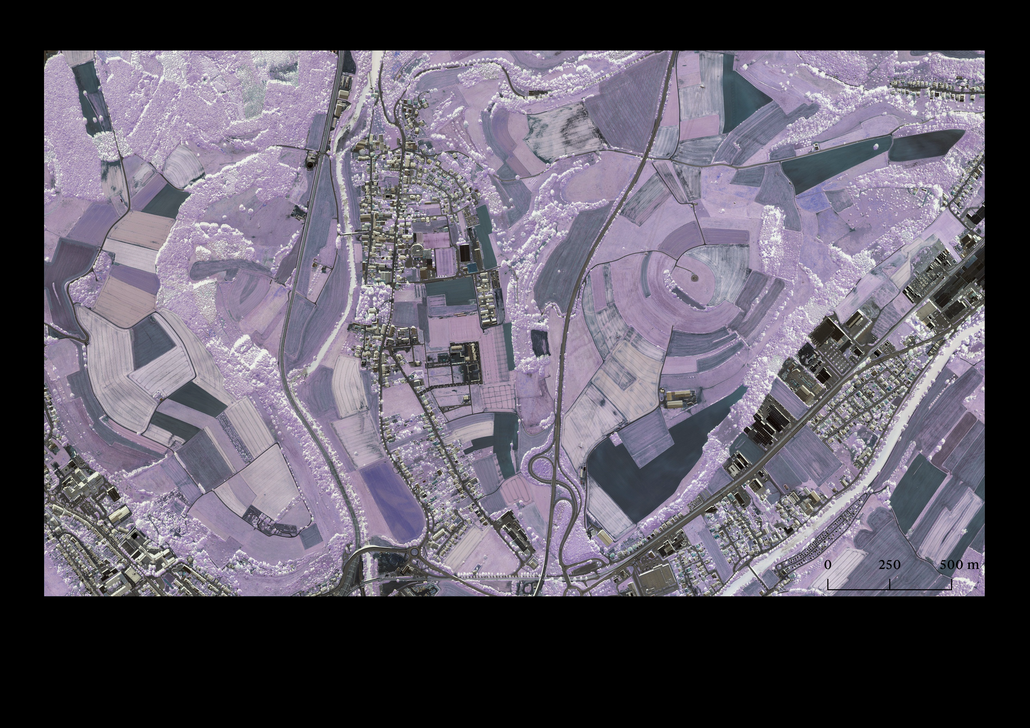 Infrared aerial photograph